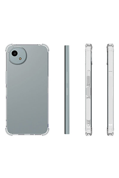 Choice4 جراب سيليكون شفاف مزود وسادة هوائية لهاتف شارب أكواس ويش 4 و5