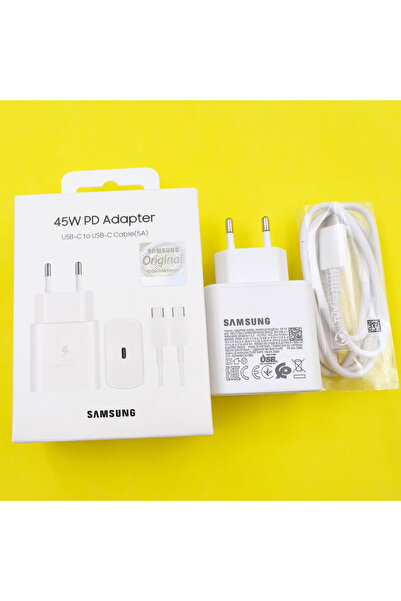 Choice SAMSUNG EU Set White Original 45W Charger PD Super Fast Charge EU/US C...
