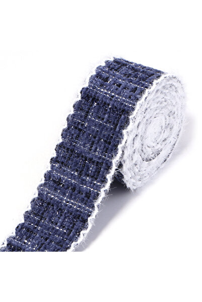 Choice6 4cm Deep Blue 3yards/roll Elegant Plaid Ribb 4cm Lattice Fabric Ribbo...