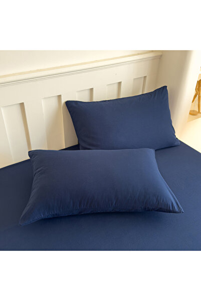 Choice4 480*740 مم، لون كحلي - قطعة واحدة، غطاء وسادة لون سادة ، فائق النعومة...