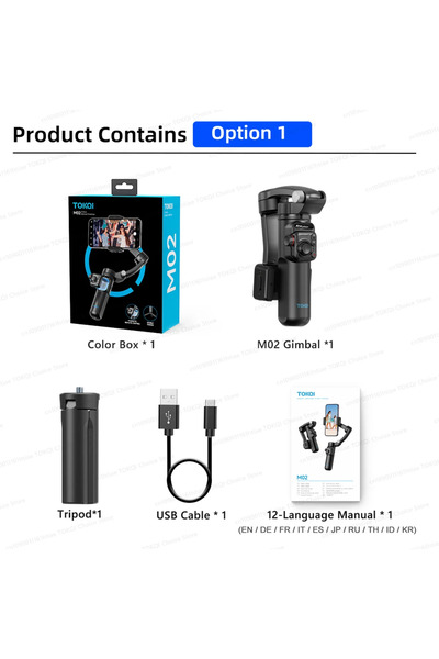 Choice مثبت جيمبال محمول ثلاثي المحاور لأجهزة آيفون وأندرويد، حامل هاتف مضاد ...