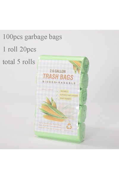 Choice1 45x50cm 100pcs-Flat top G 100/80pcs Garbage Bags Biodegradable Classi...