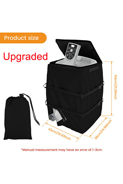 Choice1 غطاء مضخة سخان حوض الاستحمام الساخن باللون الأسود، مقاوم للماء، مزود ...