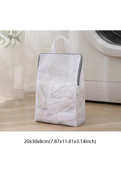 Choice5 حقيبة غسيل ملابس شبكية قابلة للطي، سميكة، لحماية الملابس، مناسبة للاس...