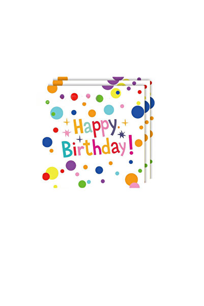 Choice5 Paper towels 20pcs 20pcs Colorful Polka Dot Birthday Themed Party Pap...