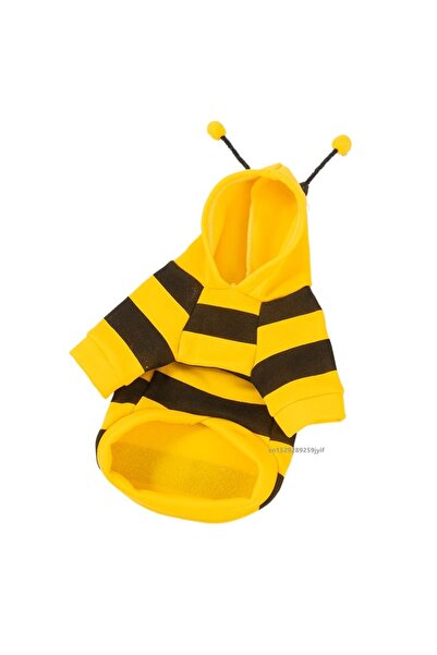 Choice1 L Yellow Bee Pet Puppy Coat Apparel Outfit Dog Hoodies Winter Warm Ca...