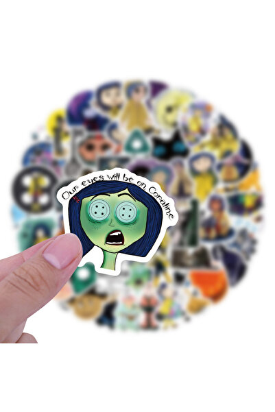 Choice 60Pcs 60Pcs Coraline&the Secret Door Stickers Coraline Stickers DIY Gr...