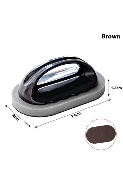 Choice فرشاة إسفنجية بنية اللون لتنظيف المطبخ والحمام وإزالة الصدأ بفعالية عا...