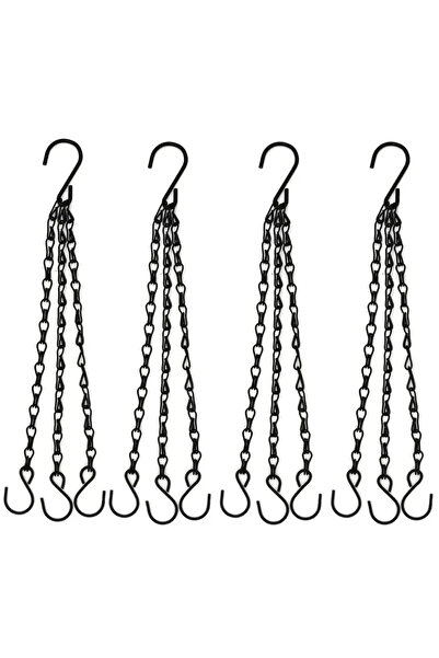 Choice1 4 قطع من سلال الزهور المعلقة المصنوعة من الخيزران الصناعي بطول 40 سم،...