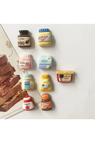 Choice7 9pcs 8pcs Refrigerator Magnets, Kawaii Cartoon Food Fridge Magnets, C...