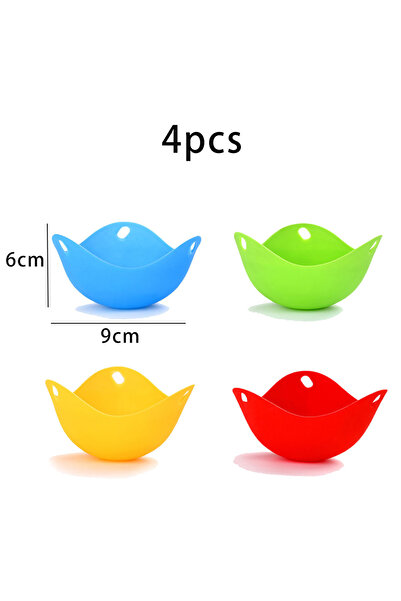 Choice 4pcs Kitchen Accessories 4Pcs/lot Silicone Egg Poacher Boiler Mould Cu...