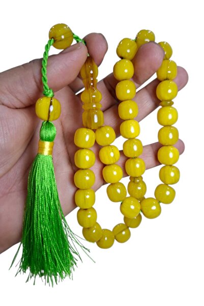 Cekke Tesbih Sıkma Kehribar 12*13 mm Original Prayer Beads Suitable for Daily...