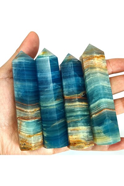 Choice5 9-10 سم، قطعة واحدة بلون عشوائي، برج كريستالي كبير مصقول طبيعي من الع...