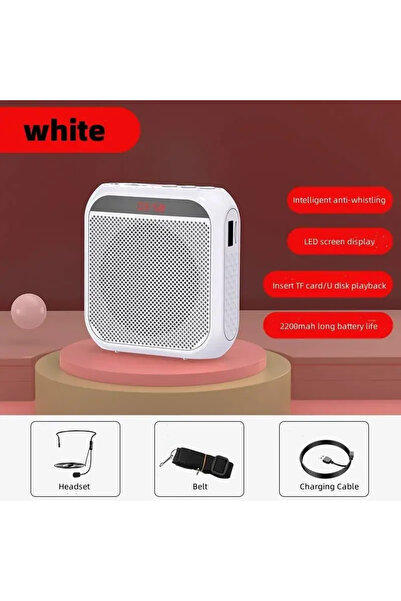 Choice White XIKCU Portable Voice Amplifier Megaphone Mini Audio Speaker With...