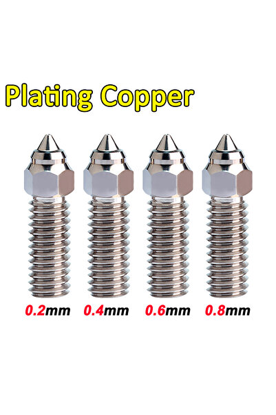 Choice95 1 pcs 2468-Plated For Ender 3 V3 KE Nozzle Brass Plated per Hardened...