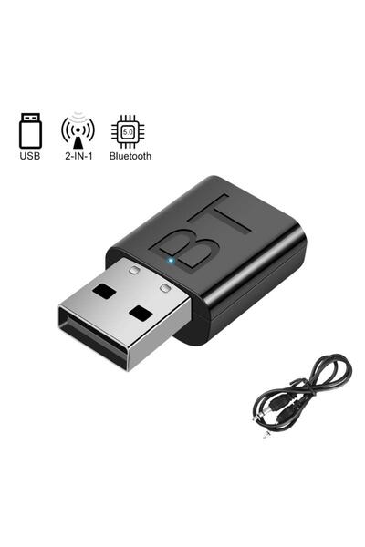 Choice Black Mini Bluetooth 5.0 Audio Adapter Receiver Wireless Bluetooth Tra...