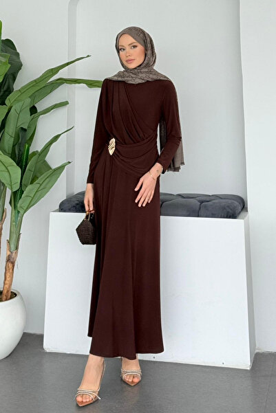 Hazamoda Feza Sandy Dress Brown