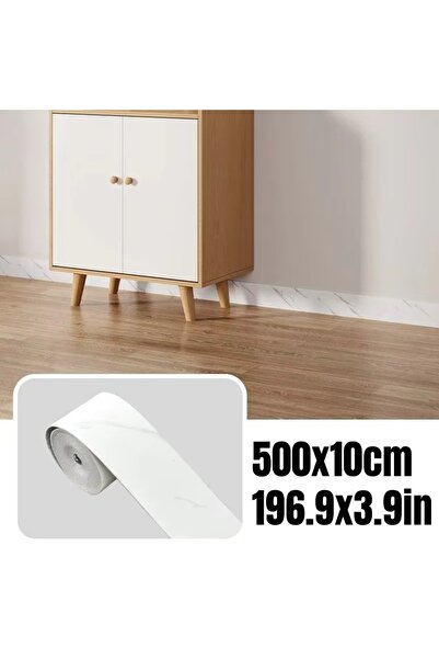 Choice5 خط أبيض، قطعة واحدة، 5 أمتار × 10 سم، ملصقات جدارية مرنة سميكة ذاتية ...