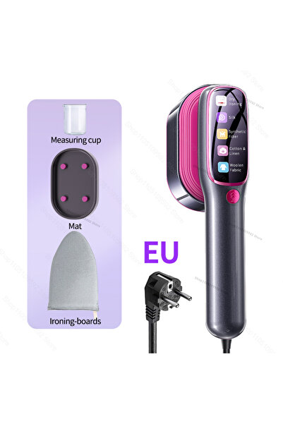 Choice EU Purple Board Handheld Steam Iron Garment Steamers Ironing Multi Fun...