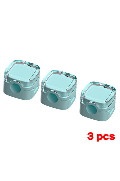 Choice 3 قطع زرقاء، 6 قطع من مشابك تنظيم الكابلات المغناطيسية، حامل كابلات قا...