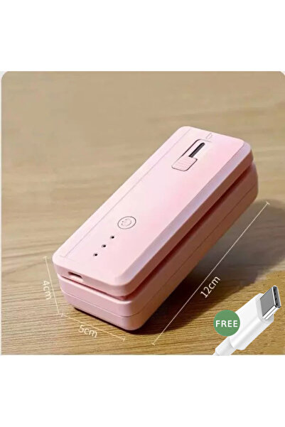 choice2 جهاز إغلاق حقيبة صغيرة محمول وردي اللون 2 في 1 مع خاصية اللحام الحرار...