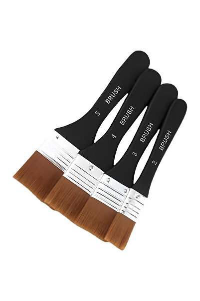 Choice 4 PCS Brush 1/3/4 Pcs Paint Brush, Flat Bright Paint Brushes Craft Bas...