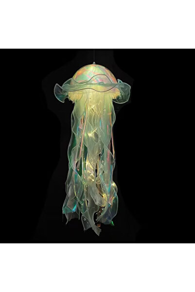 Choice3 MOJOYCE Yellow Jellyfish Bedroom Light Lamp Button Battery Hanging Ce...