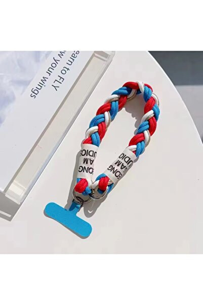 Choice1 RedBlue Suitable For Mobile Phone Lanyard Short Wrist Portable Bold M...