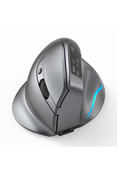 Choice ماوس GRAY ZELOTES F-26C قابل لإعادة الشحن، لاسلكي ثنائي الوضع مع تقنية...