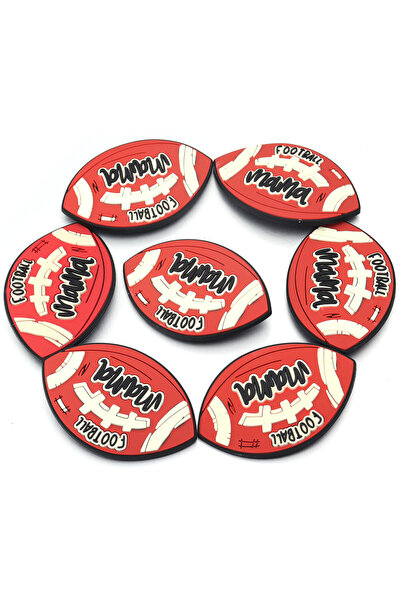 Choice5 Rugby 2 Pcs PVC Charms Beach Bag Decoration Charm for Bogg Bag Insert...
