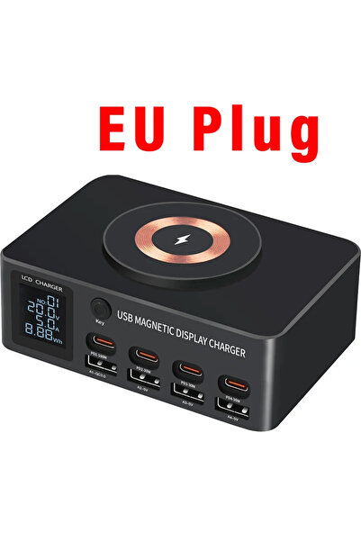 Choice شاحن أجهزة لوحية لاسلكي مغناطيسي متعدد الأطراف من فيكيفون، مزود بمقبس ...