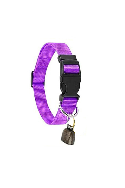 Choice4 أطواق ماعز أرجوانية اللون مزودة بأجراس، طقم أطواق نايلون قابل للتعديل...