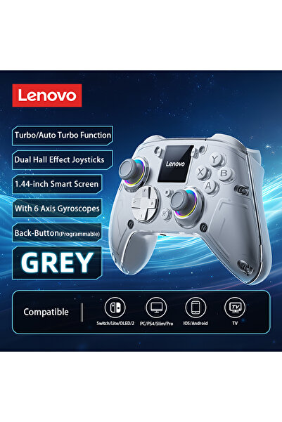 Choice جهاز تحكم لاسلكي ذكي Lenovo X01 رمادي اللون، بثلاثة أوضاع، مزود بمحفزا...