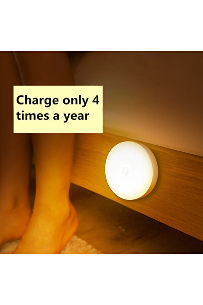 Choice xyd White/Warm Light Magnetic Night Light with Motion Sensor, 3-6M Det...