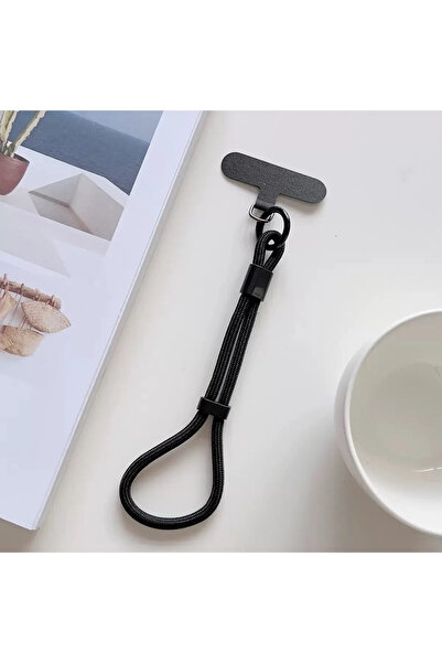 Choice7 Black Modern Candy Colored Cellphone Lanyard Adjustable Wrist Strap P...