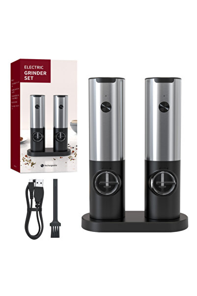 Choice1 KYMQ-17C 1/2pcs Automatic Pepper Grinder Salt And Pepper Grinder USB ...