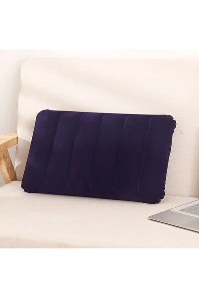 Choice3 وسادة قابلة للنفخ محمولة، لون أزرق داكن، مقاس 47×30 سم، مناسبة للشاطئ...