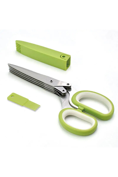 Choice green 1PC Multi-Blade Kitchen Scissors - Extra-Large, Stainless Steel,...