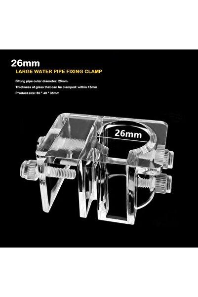 Choice مشبك تثبيت أنبوب مياه كبير 26 مم، سهل التركيب، دعامة خرطوم مدخل ومخرج،...