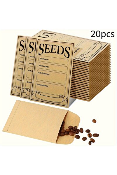 Choice ٢٠ قطعة/٥٠ قطعة من أظرف حفظ البذور، جميع أنواع أكياس بذور الخضراوات، أ...