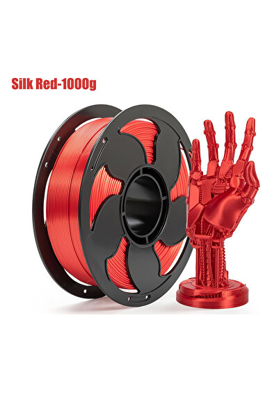 Choice4 حزمة خيوط طابعة ثلاثية الأبعاد من حرير الأحمر، وزن 1000 غرام، خيوط PL...