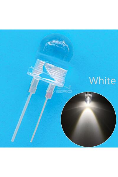choice2 WHITE 50Pcs 10mm White Red BlueDiode Led Round 0.5W high Power Light ...