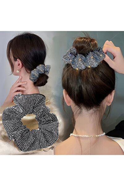 GÜLPEŞE Crystal Stone Bun Hairpin, Bagel Hair Tie Hairpin