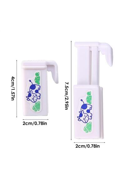 Choice كما هو موضح، قطعتان من مشابك إغلاق علب الحليب على الطراز الياباني، قاب...