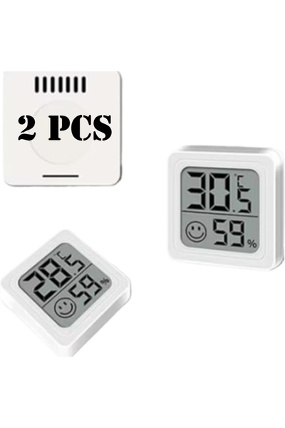 Choice مقياسان صغيران للرطوبة والحرارة بشاشة LCD، للاستخدام المنزلي الداخلي، ...