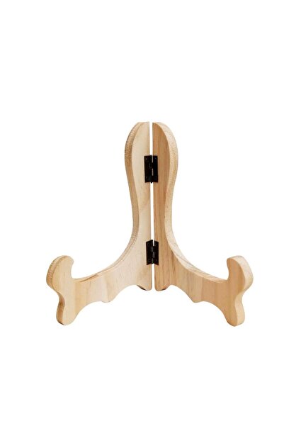 Choice4 L-A Wood Storage Rack Porcelain Plate Display Stand Foldable Decorati...