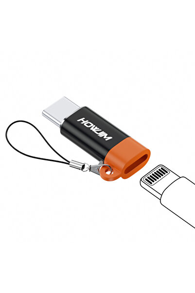 Choice7 محول أسود 6A من النوع C إلى Lightning OTG لنظام iOS محول أنثى إلى USB...