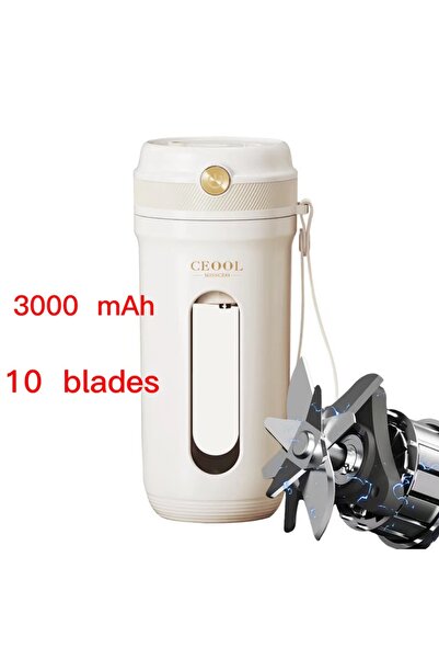 Choice1 10 Blades 3000mah Mini Portable Blender Electric Fruit Juicer Mixers ...