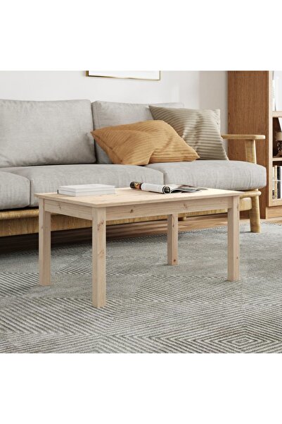 Concept Τραπεζάκι σαλονιού, 80x50x40 εκ., από μασίφ ξύλο πεύκου