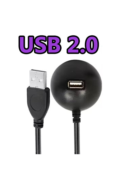 Choice كابل تمديد USB 2.0 مكتبي بطول 1.3 متر، كابل تمديد USB 2.0 مكتبي مع قاعدة